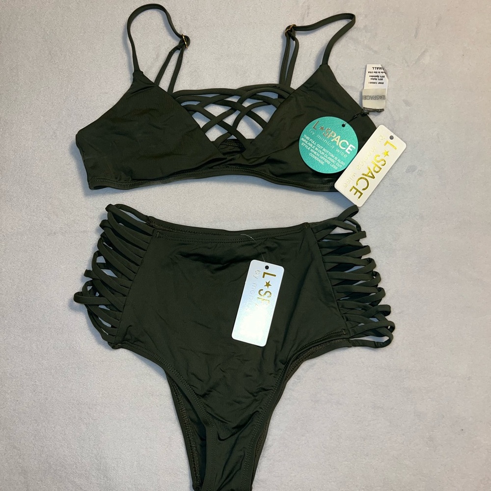 LSPACE Dark Green Bikini